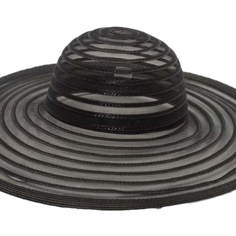 (JS1032 - Black) PP Plain Church Hat